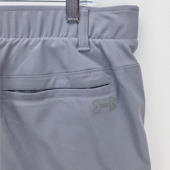 UNDER ARMOUR Showdown Golf Pants Men's 36x34 Gray Strech Waist Nylon Blend - Picture 11 of 13
